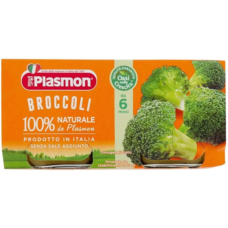 Piure din brocoli, 2 x 80g, Plasmon — preț și oferte