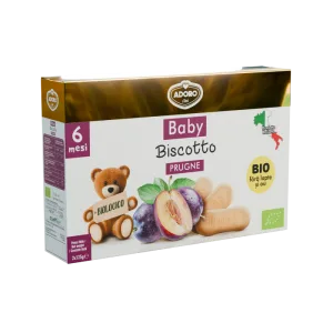 Biscuiti cu prune Bio 6 luni+, 2 x 125g, Adoro Bimbi
