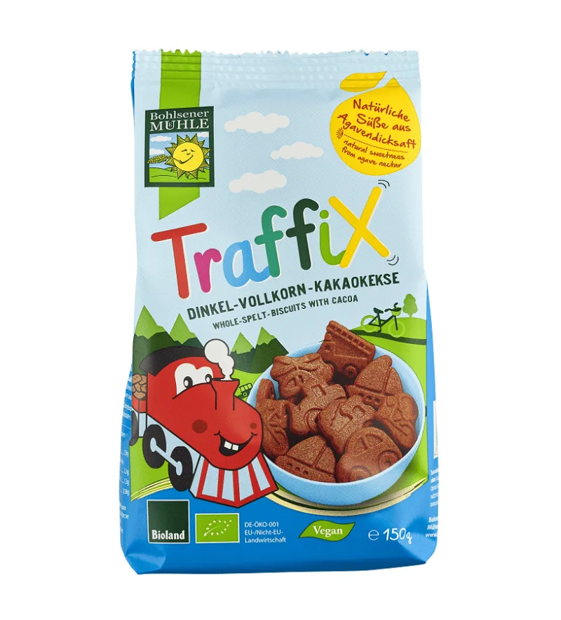 Biscuiti cu cacao si spelta Traffix, 125g, Bohlsener Muhle — preț și oferte