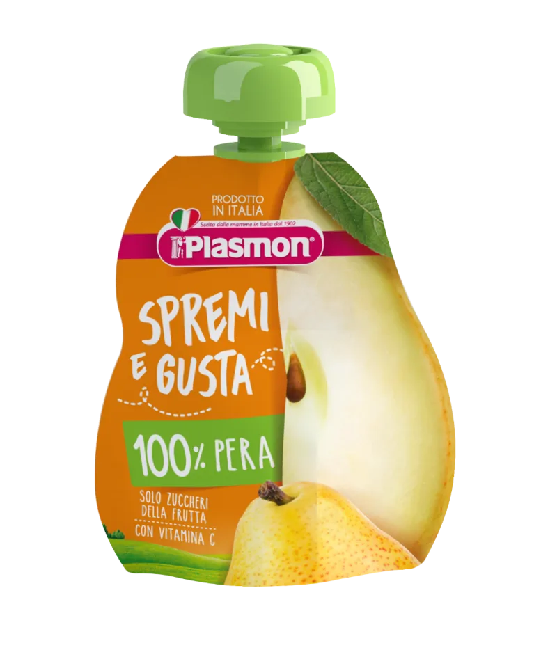 Piure mix de fructe mar, banana si para 6 luni+, 100g, Plasmon — preț și oferte