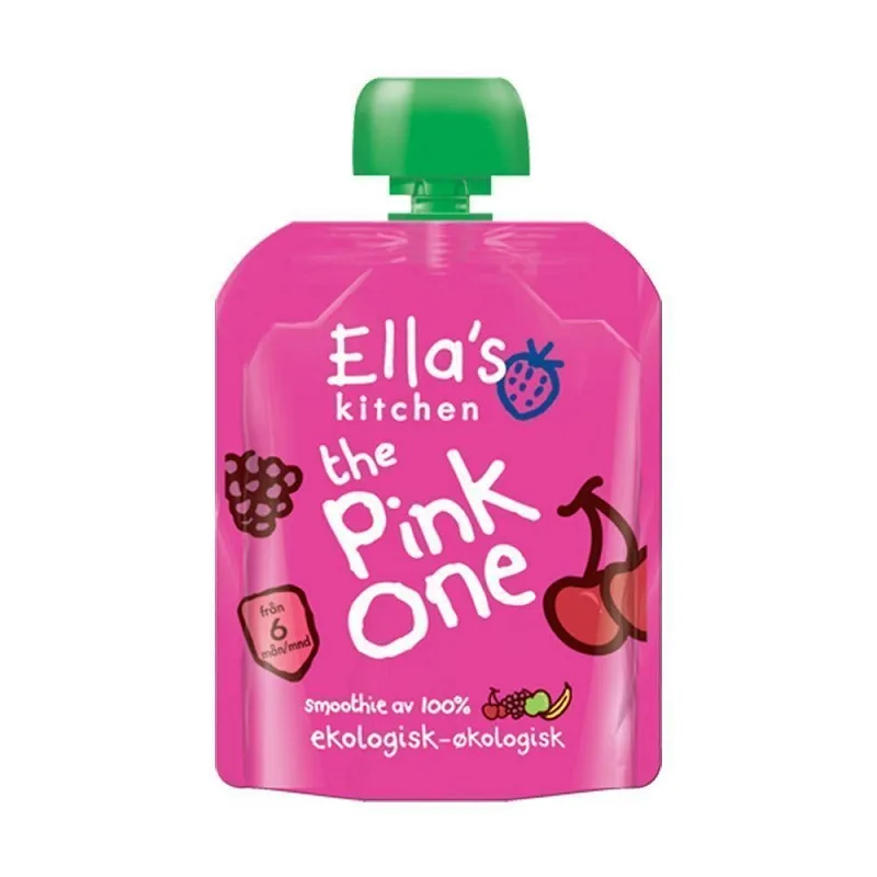 Piure de fructul pasiuni si zmeura, 90g, Ella's Kitchen — preț și oferte