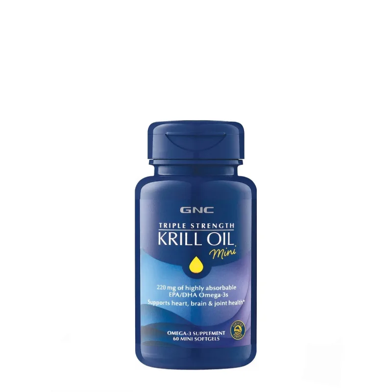 Ulei de krill Triple Strenght, 60 capsule, GNC — preț și oferte