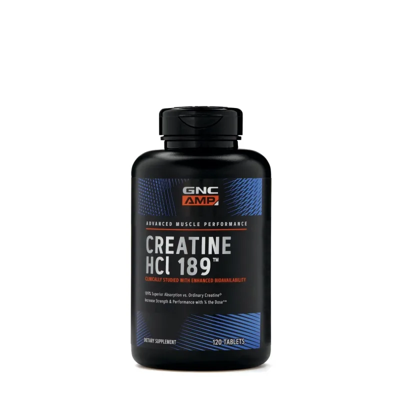Creatina HCL189 AMP, 120 tablete, GNC — preț și oferte