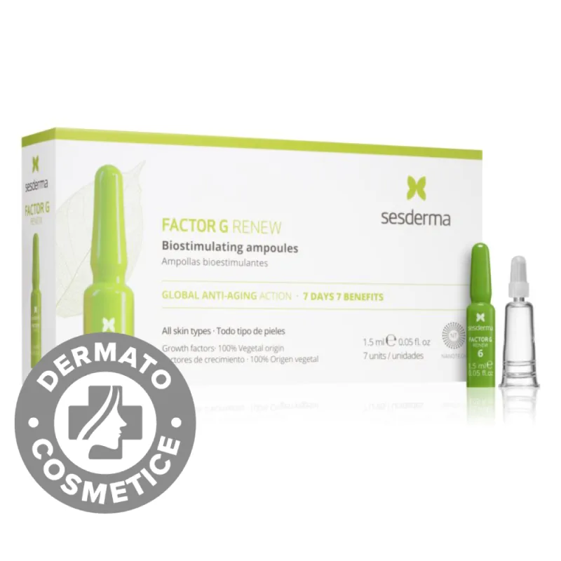 Ser revitalizant pentru intinerirea pielii Factor G Renew, 7 x 1.5ml, Sesderma — preț și oferte