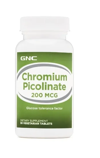 Crom Picolinat 200mg, 90 capsule, GNC — preț și oferte