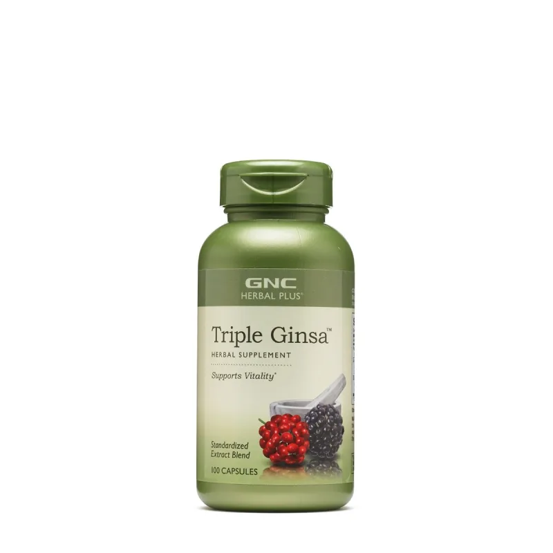 Extract standardizat din 3 tipuri de ginseng, 100 capsule, GNC — preț și oferte