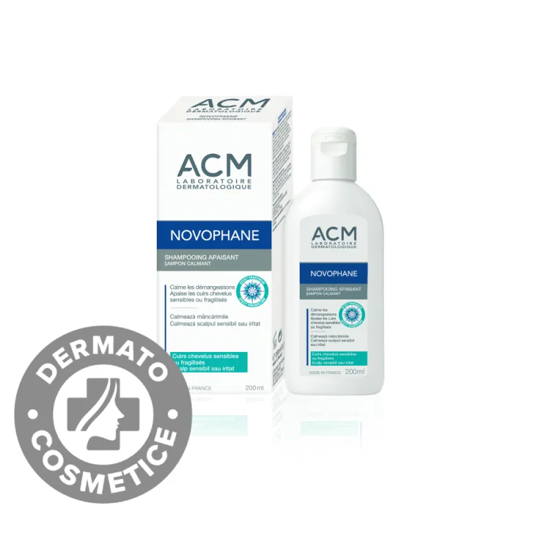 Sampon calmant pentru scalp sensibil sau iritat Novophane, 200ml, ACM ACM LABORATOIRE — preț și oferte
