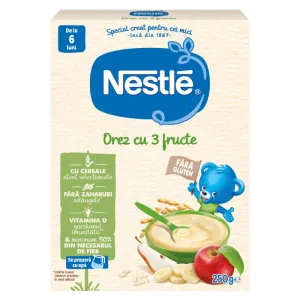 Cereale orez cu 3 fructe, 250g, Nestle