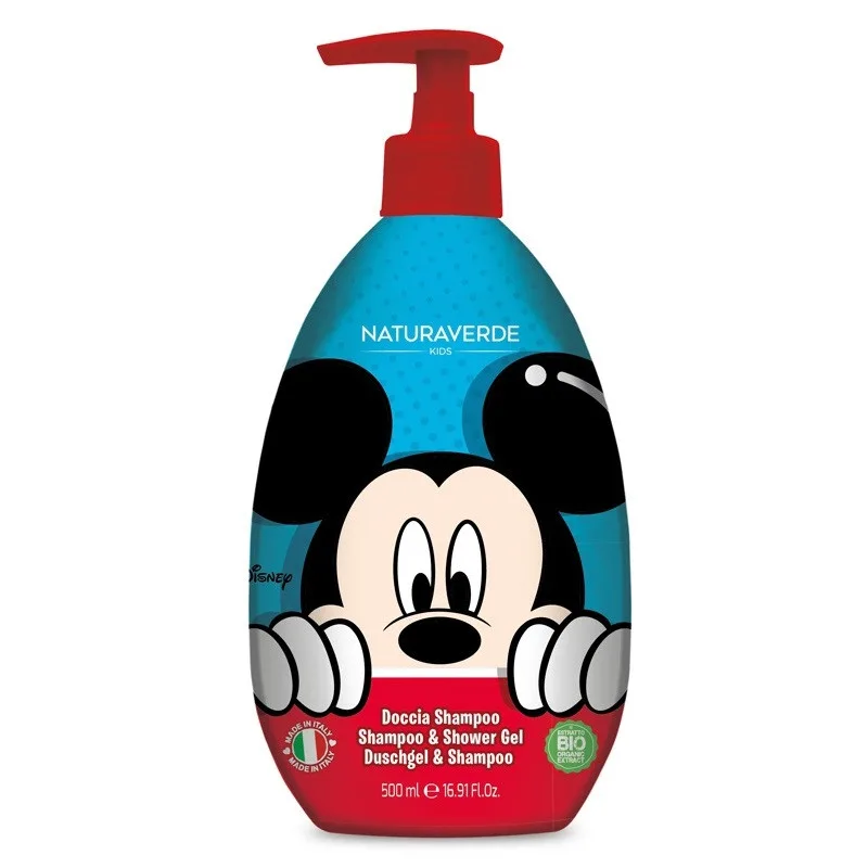 Sampon si gel de dus Disney Mickey, 500ml, Naturaverde — preț și oferte