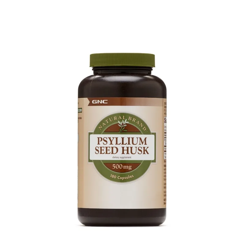Seminte decorticate de Psyllium, 180 capsule, GNC — preț și oferte