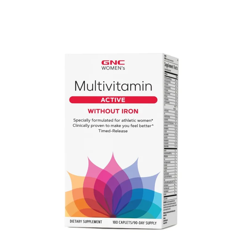Complex de multivitamine pentru femei fara fier Active, 180 tablete, GNC — preț și oferte