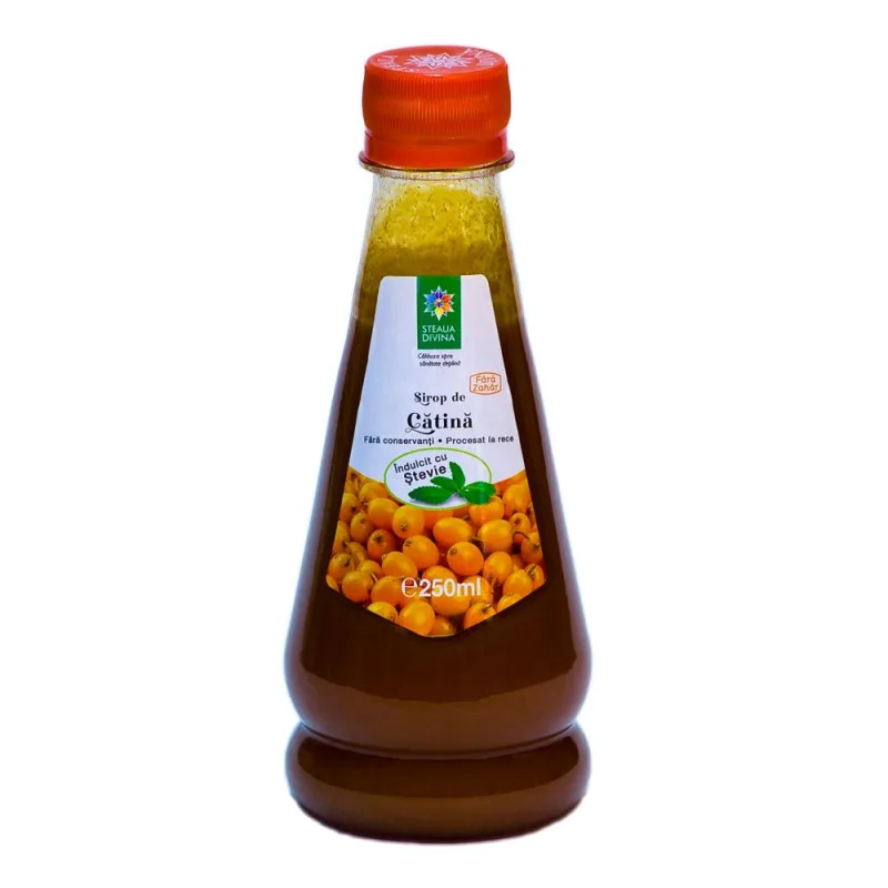 Sirop natural cu catina si stevie, 250ml, Steaua Divina — preț și oferte