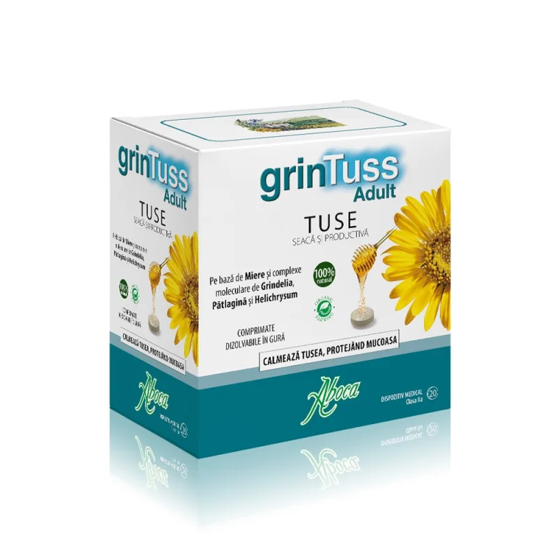 Comprimate pentru tuse Grintuss, 20 tablete, Aboca — preț și oferte