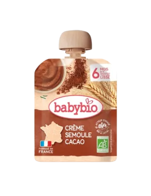 Desert crema din gris si cacao Bio, 85g, BabyBio