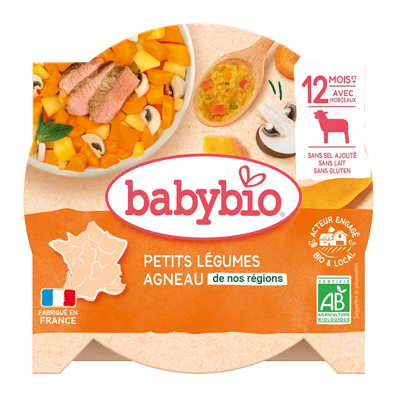 Meniu tocanita de legume si miel Bio, 230g, BabyBio — preț și oferte