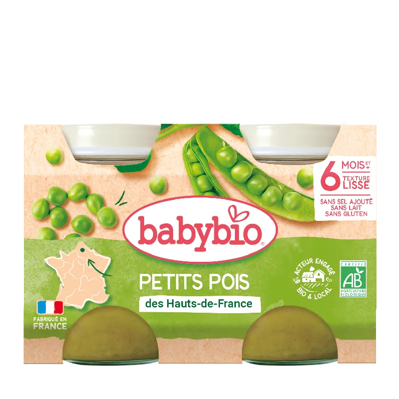 Piure de mazare Bio, 2 x 130g, BabyBio — preț și oferte