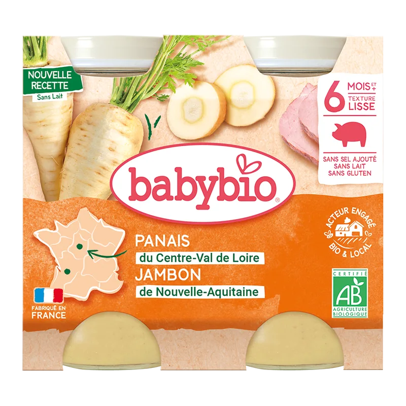 Piure din pastarnac si jambon de Correze, 2 x 200g, BabyBio — preț și oferte