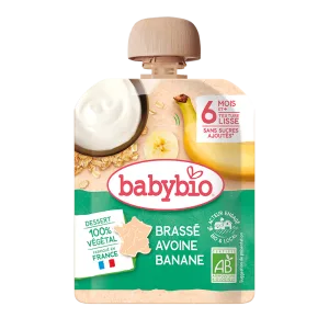 Piure de banane si ovaz Bio, 85g, BabyBio