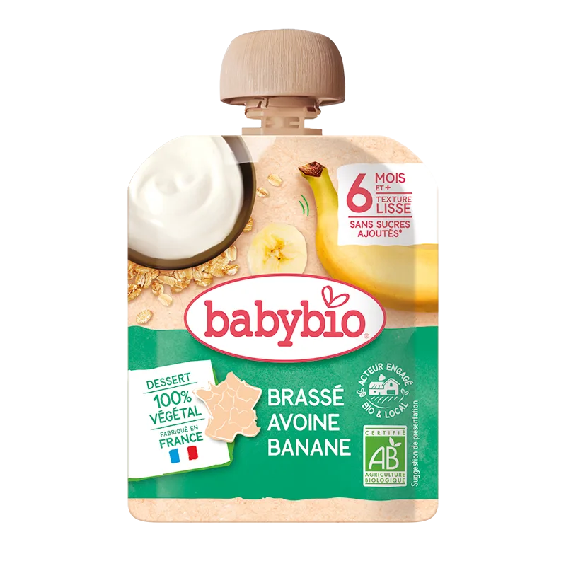 Piure de banane si ovaz Bio, 85g, BabyBio — preț și oferte