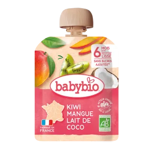 Piure de kiwi, mango si cocos Bio, 90g, BabyBio