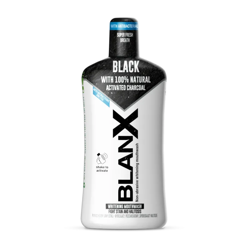 Apa de gura cu carbune activ, 500ml, BlanX — preț și oferte