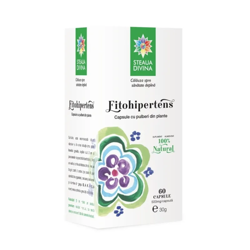 Fitohipertens 500mg, 60 capsule, Steaua Divina — preț și oferte