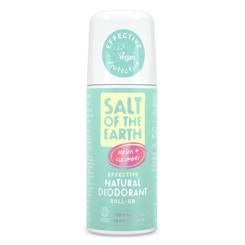 Deodorant cu pepene si castravete Salt Of The Earth Pure Aura, 75ml, Crystal Spring — preț și oferte