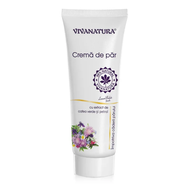 Crema de par cu extracte naturale de cafea verde si petrol impotriva caderii parului, 250ml, VivaNatura — preț și oferte