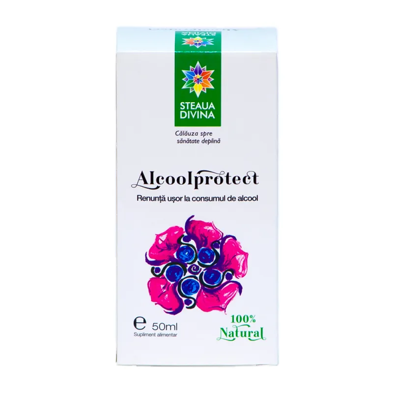 Alcoolprotect extract hidroalcoolic, 50ml, Steaua Divina — preț și oferte