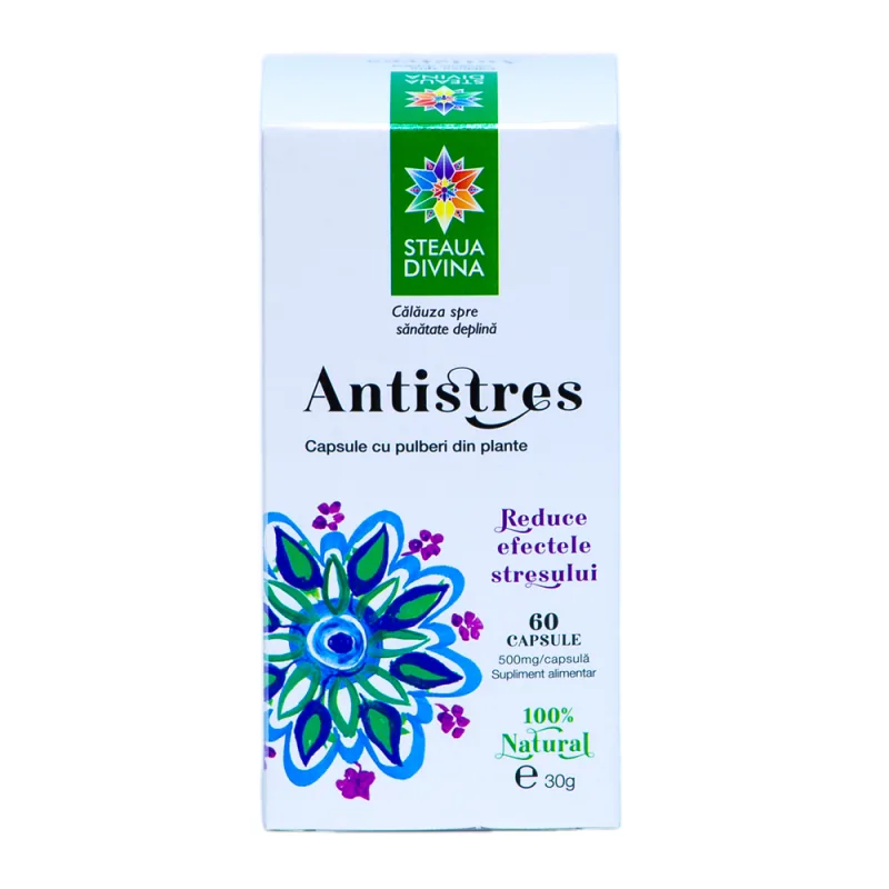 Antistres 500mg, 60 capsule, Steaua Divina — preț și oferte