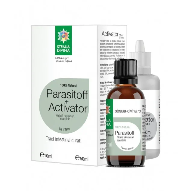 Pachet Parasitoff, 10ml + Activator, 50ml, Steaua Divina — preț și oferte