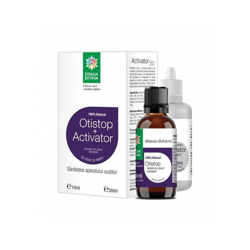 Pachet Otistop 10ml + Activator 50ml, Steaua Divina — preț și oferte