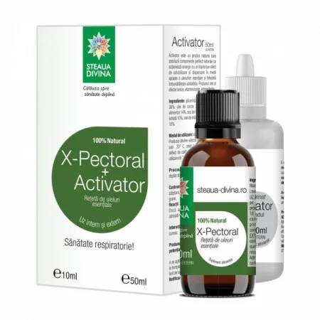Pachet X-Pectoral, 10ml + Activator, 50ml, Steaua Divina — preț și oferte