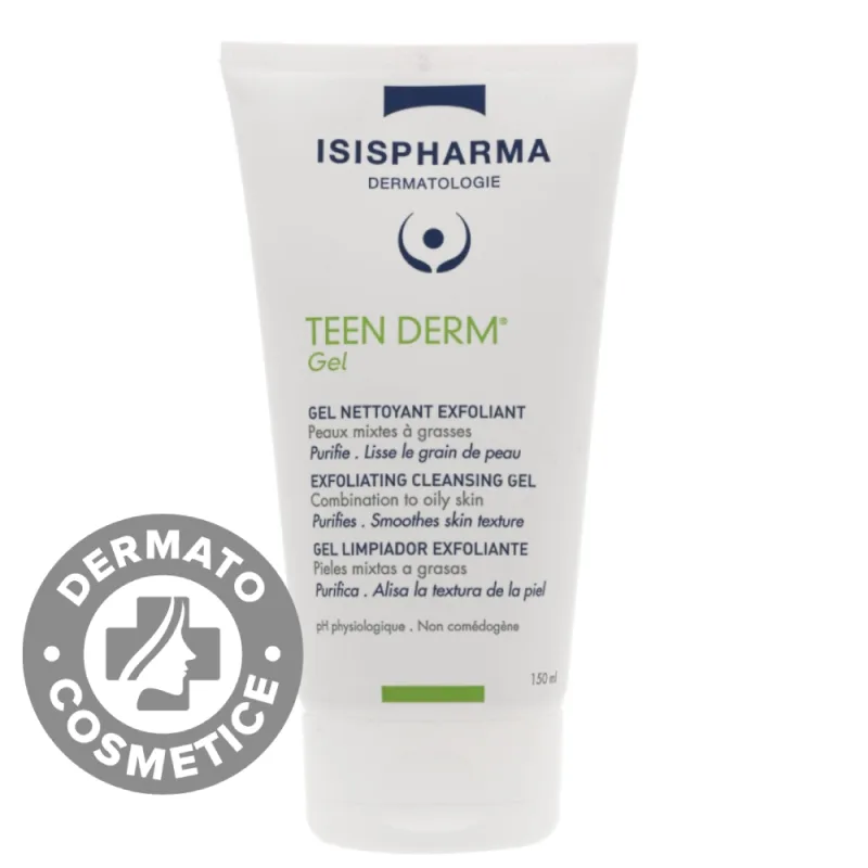 Gel exfoliant Teen Derm, 150ml, Isis Pharma — preț și oferte