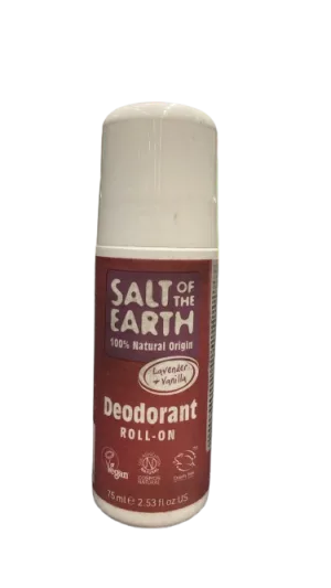 Deodorant Salt Of The Earth Pure Aura Lavanda si Vanilie, 100ml, Crystal Spring