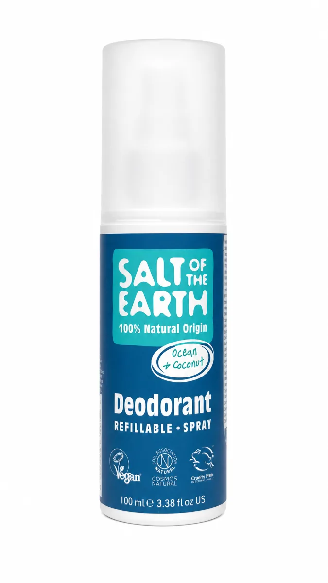 Deodorant unisex Ocean & Cocos Salt Of The Earth, 100ml, Crystal Spring — preț și oferte