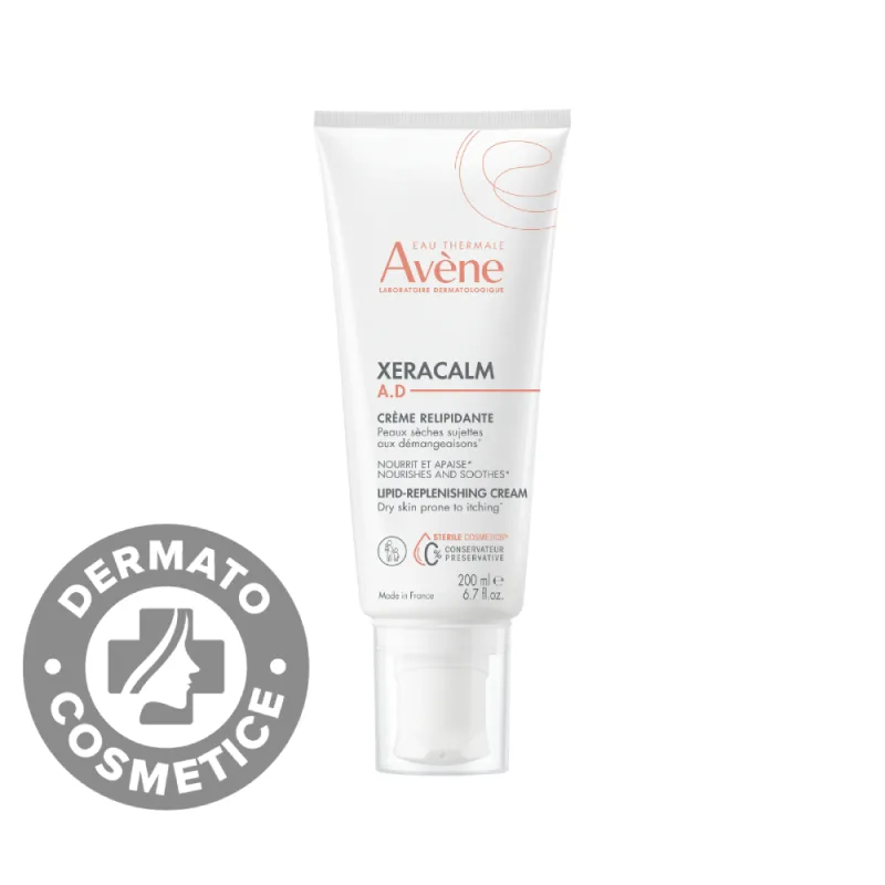 Crema relipidanta pentru pielea uscata predispusa la dermatita atopica sau prurit XeraCalm A.D., 200ml, Avene — preț și oferte