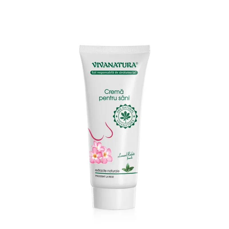 Crema pentru sani cu extracte naturale, 75ml, VivaNatura — preț și oferte