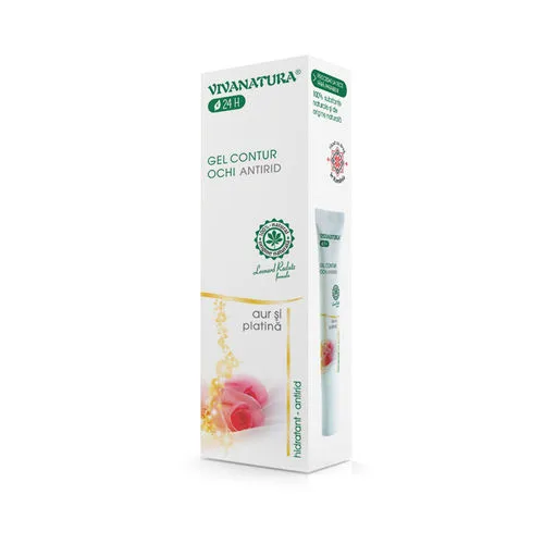 Gel antirid pentru conturul ochilor, 15ml, VivaNatura — preț și oferte