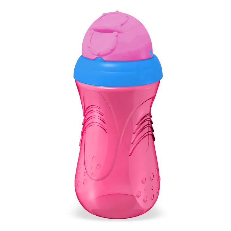 Pahar Sport cu pai, roz, +6luni, 350ml, PUR PUR BABY — preț și oferte