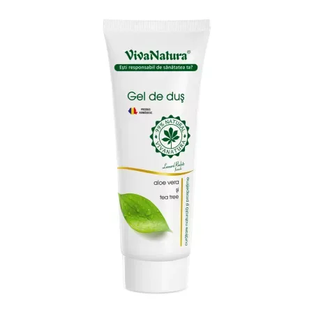 Gel de dus cu aloe vera si tea tree, 250ml, VivaNatura — preț și oferte