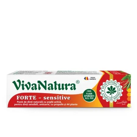 Pasta de dinti GennaDent Forte, 80ml, VivaNatura — preț și oferte