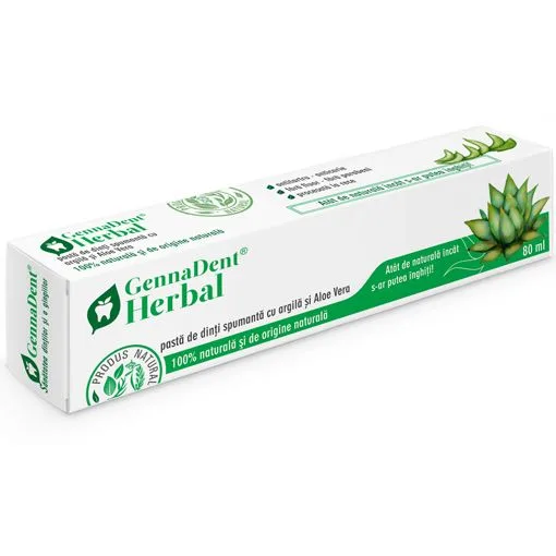 Pasta de dinti GennaDent Herbal, 80ml, VivaNatura — preț și oferte