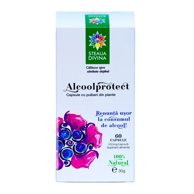 Alcoolprotect 500mg, 60 capsule, Steaua Divina — preț și oferte