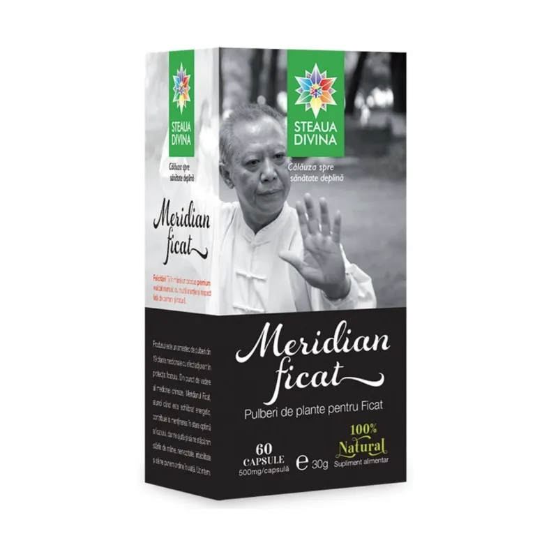 Capsule pentru ficat Meridian, 60 capsule, Steaua Divina — preț și oferte