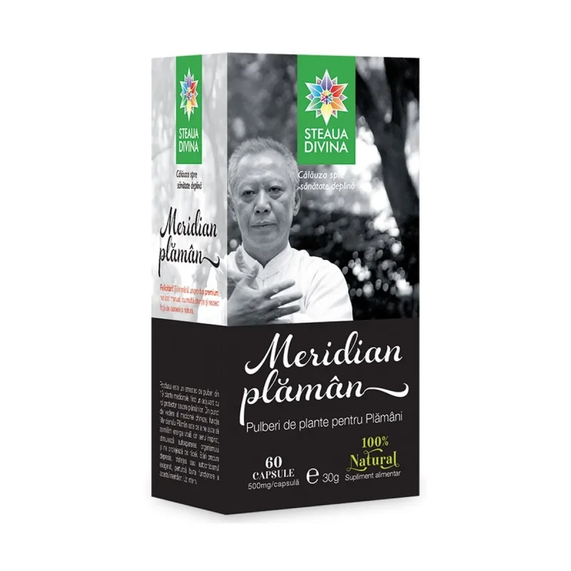Capsule pentru plamani Meridian, 60 capsule, Steaua Divina — preț și oferte