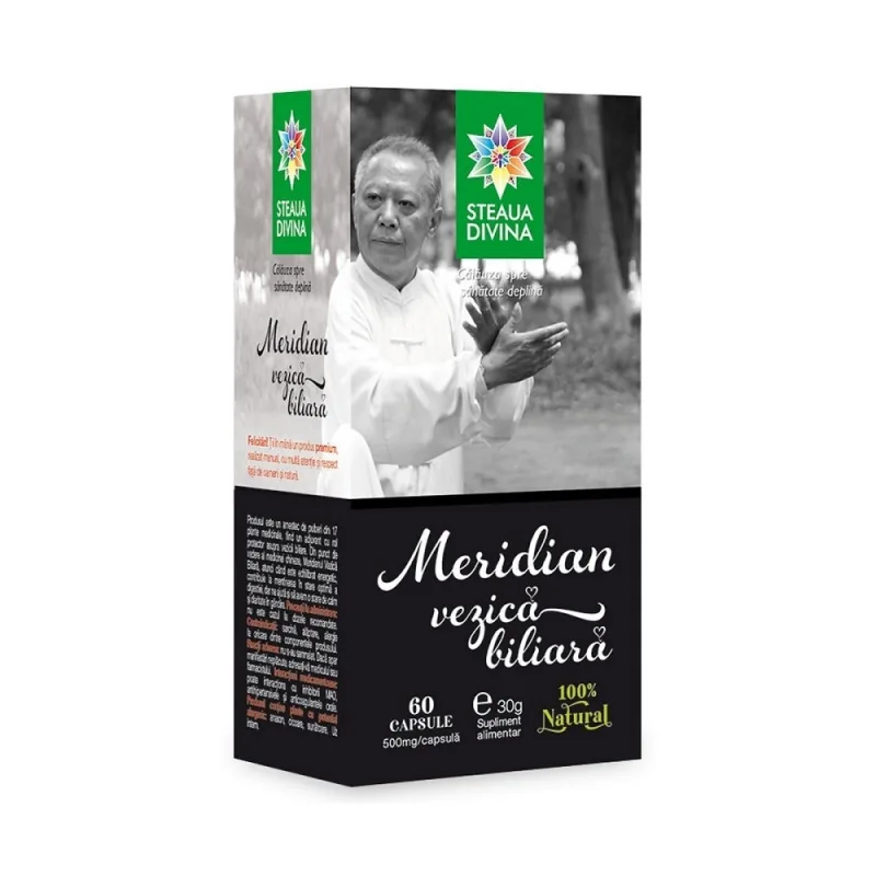 Capsule pentru vezica biliara Meridian, 60 capsule, Steaua Divina — preț și oferte