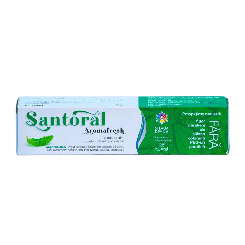 Pasta de dinti Santoral Aromafresh, 75ml, Steaua Divina — preț și oferte