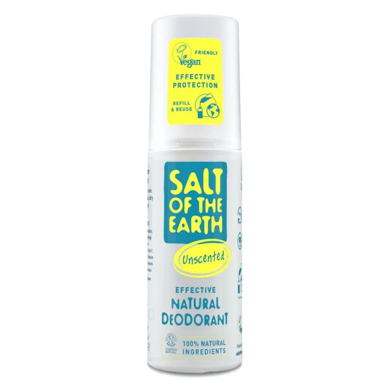 Deodorant spray natural fara miros Salt Of The Earth, 100ml, Crystal Spring — preț și oferte