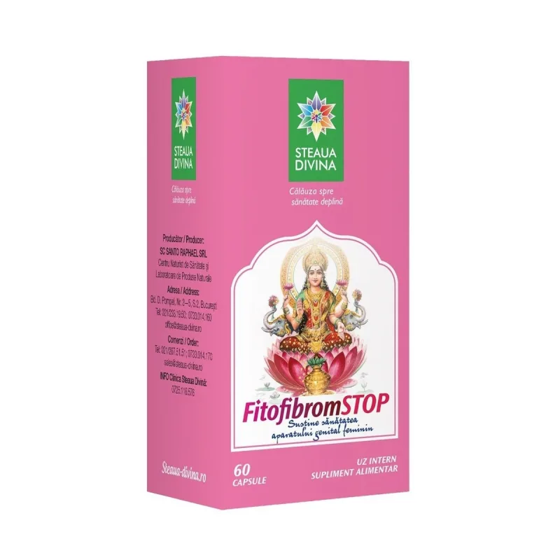 Fitofibromstop 500mg, 60 capsule, Steaua Divina — preț și oferte